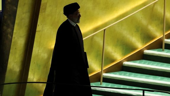 Iran's President Ebrahim Raisi arrives to address the 78th Session of the UN General Assembly in New York City, US, September 19, 2023.