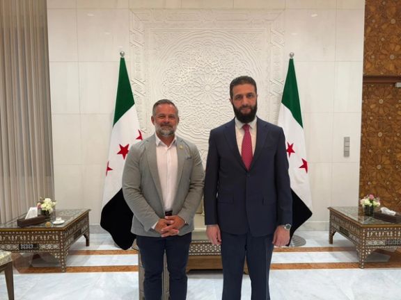 President Ahmed al-Sharaa meets with US Congressman Cory Mills - April 19, 2025
