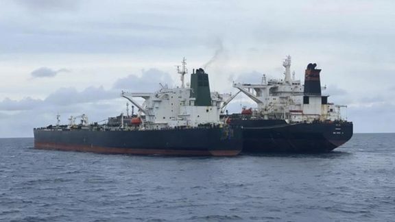 Ship to ship oil transfers is used by Iran to hide the origin of most of its oil sent to China